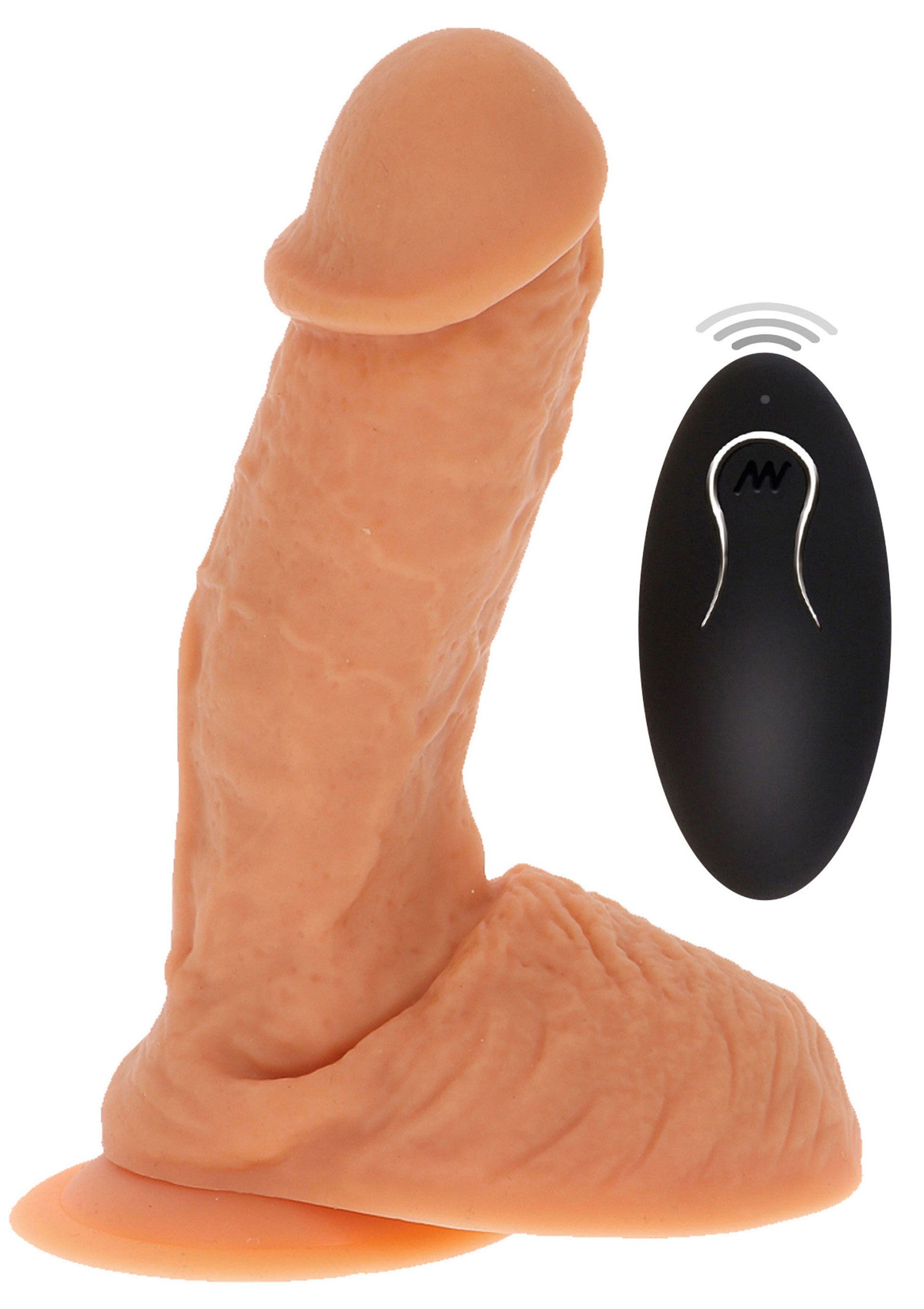 Naked Vibrating Dildo Silicone 17 cm