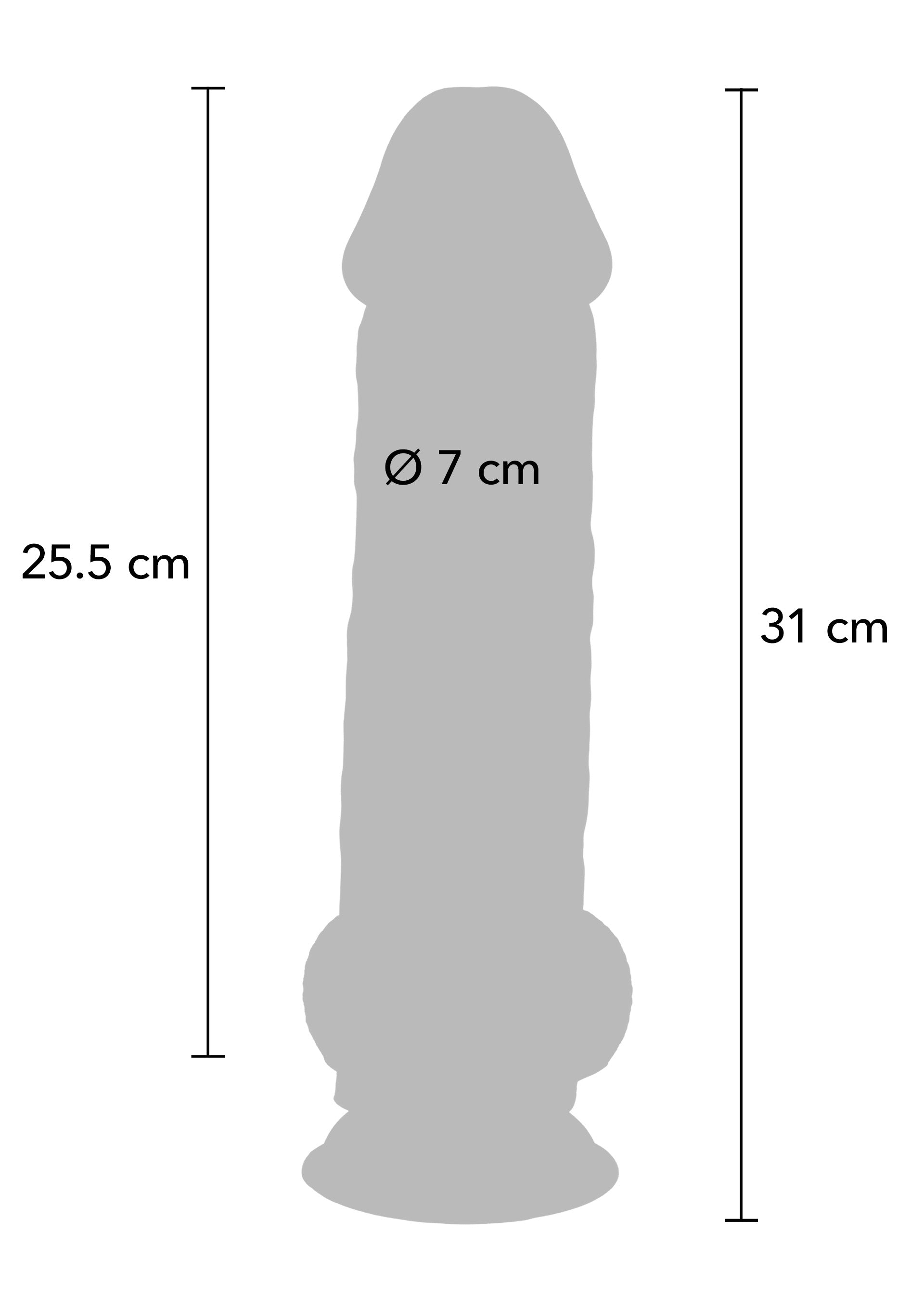 Deluxe Dual Density Thick Dildo TPE 31 cm