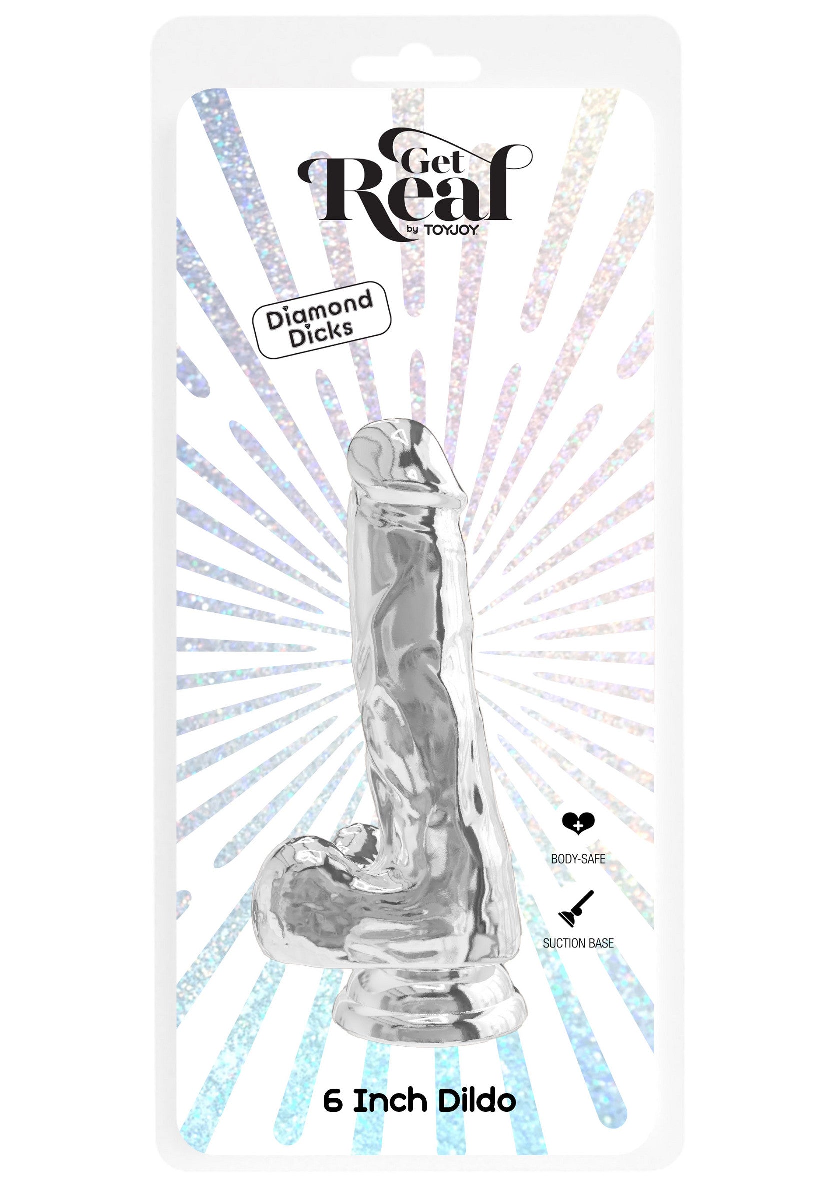 Clear Dildo TPE 16 cm