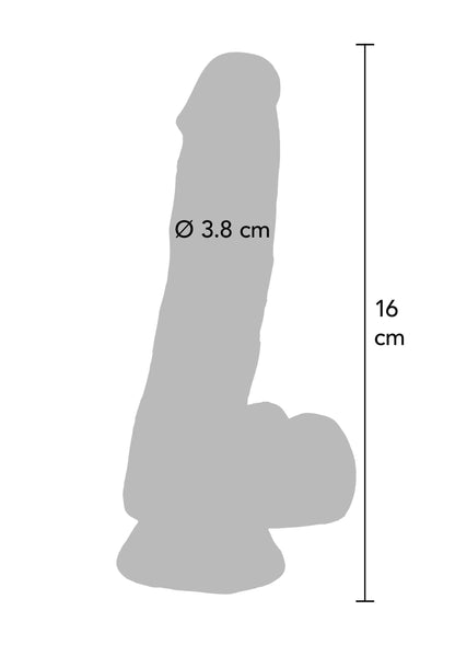 Clear Dildo TPE 16 cm