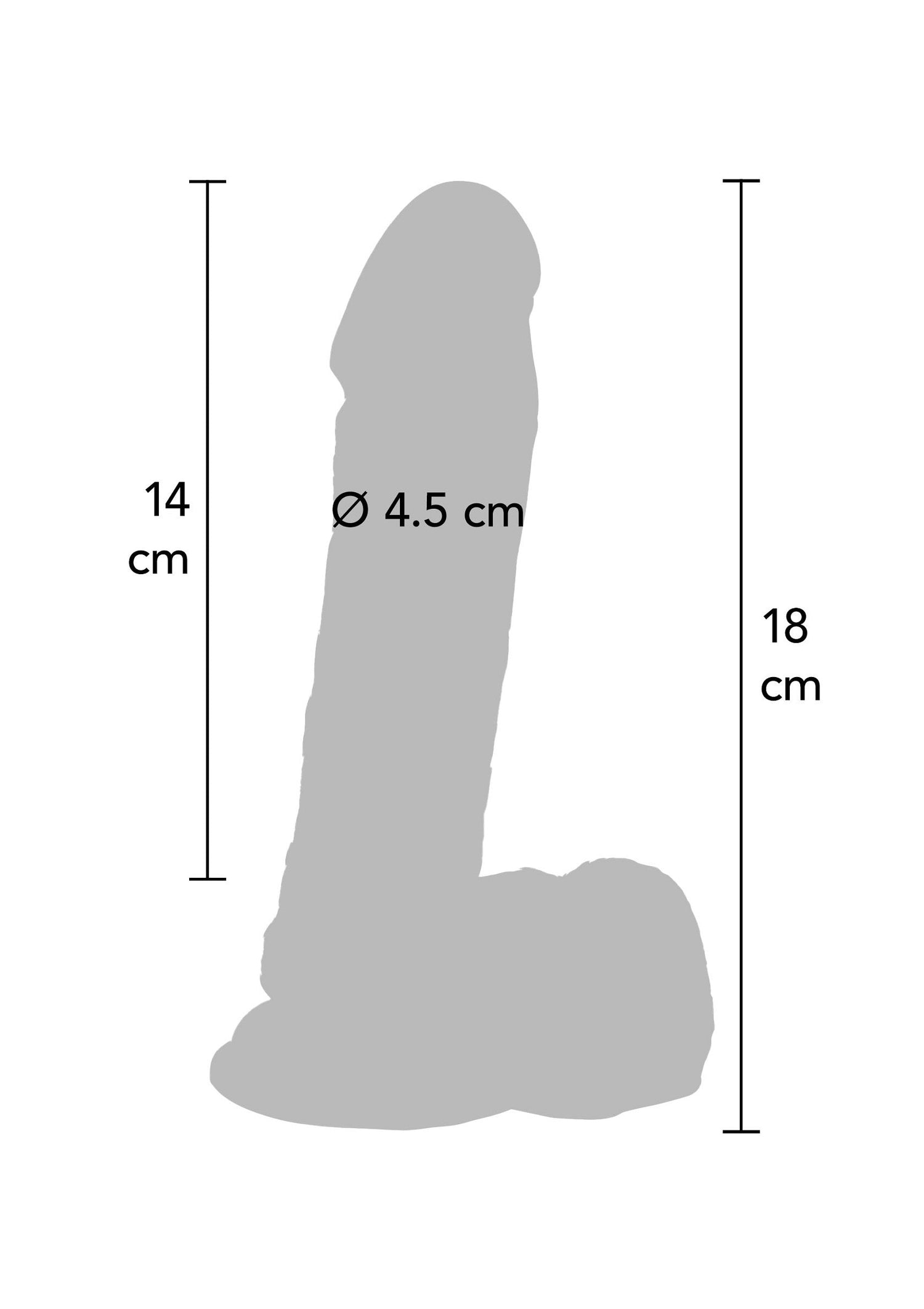 Dildo PVC 18 cm