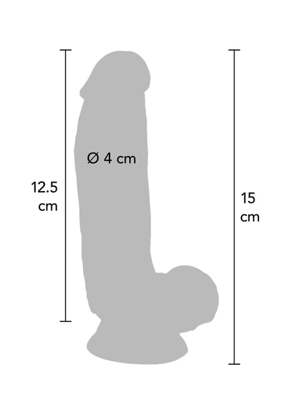Vibrating Dildo PVC 15 cm