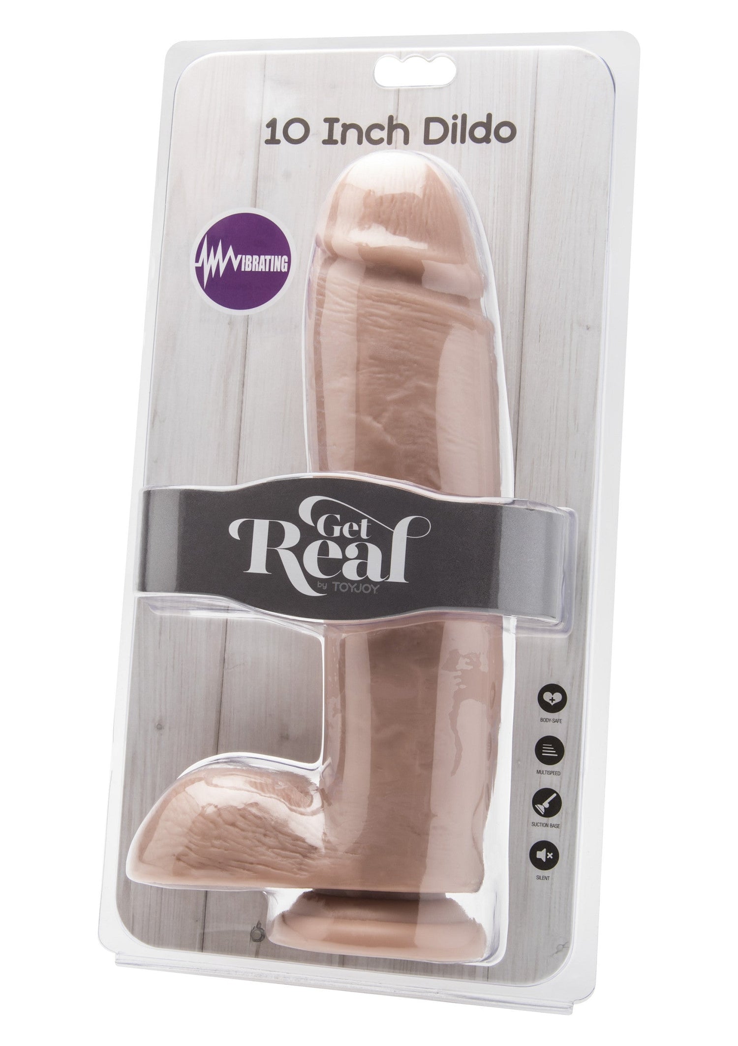 Vibrating Dildo PVC 25.5 cm