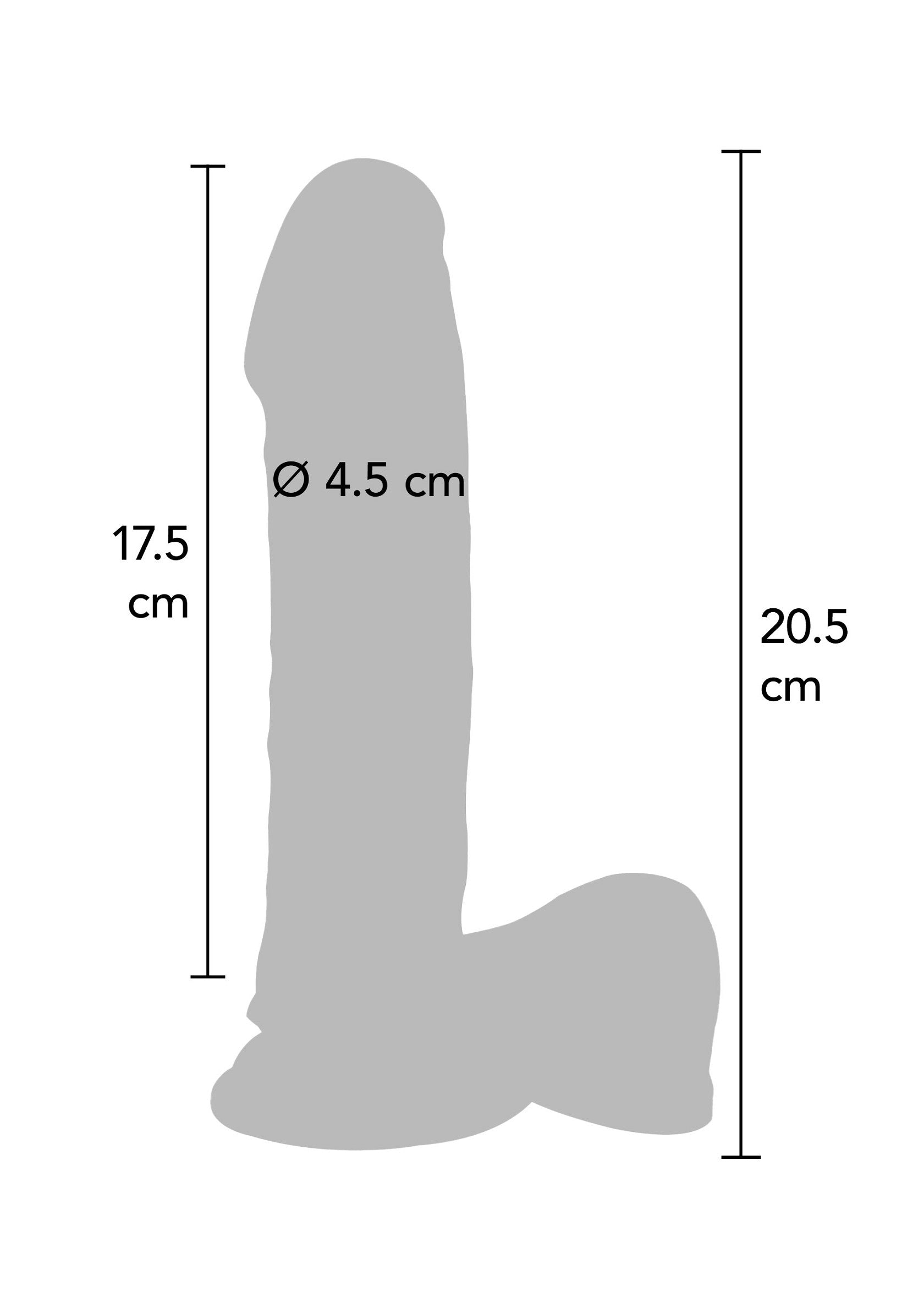 Dual Density Dildo TPE 20 cm