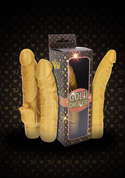 Gold Dicker Stim Vibrator 22 cm