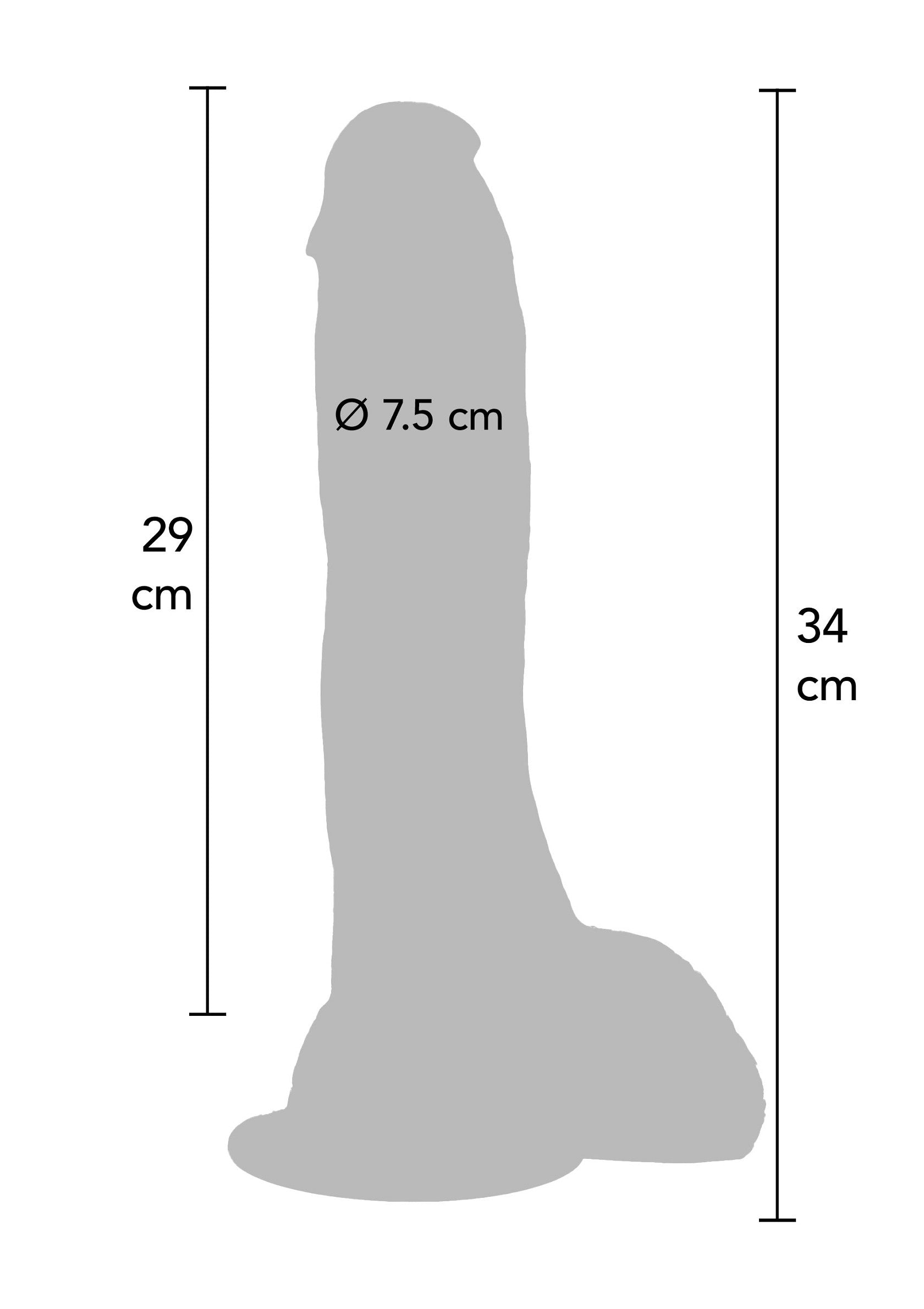 Extreme XXXL Dildo PVC 34 cm