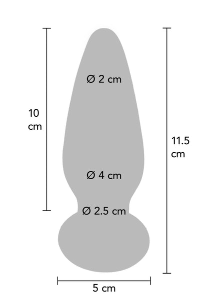 Shining Vibrating Glass Plug