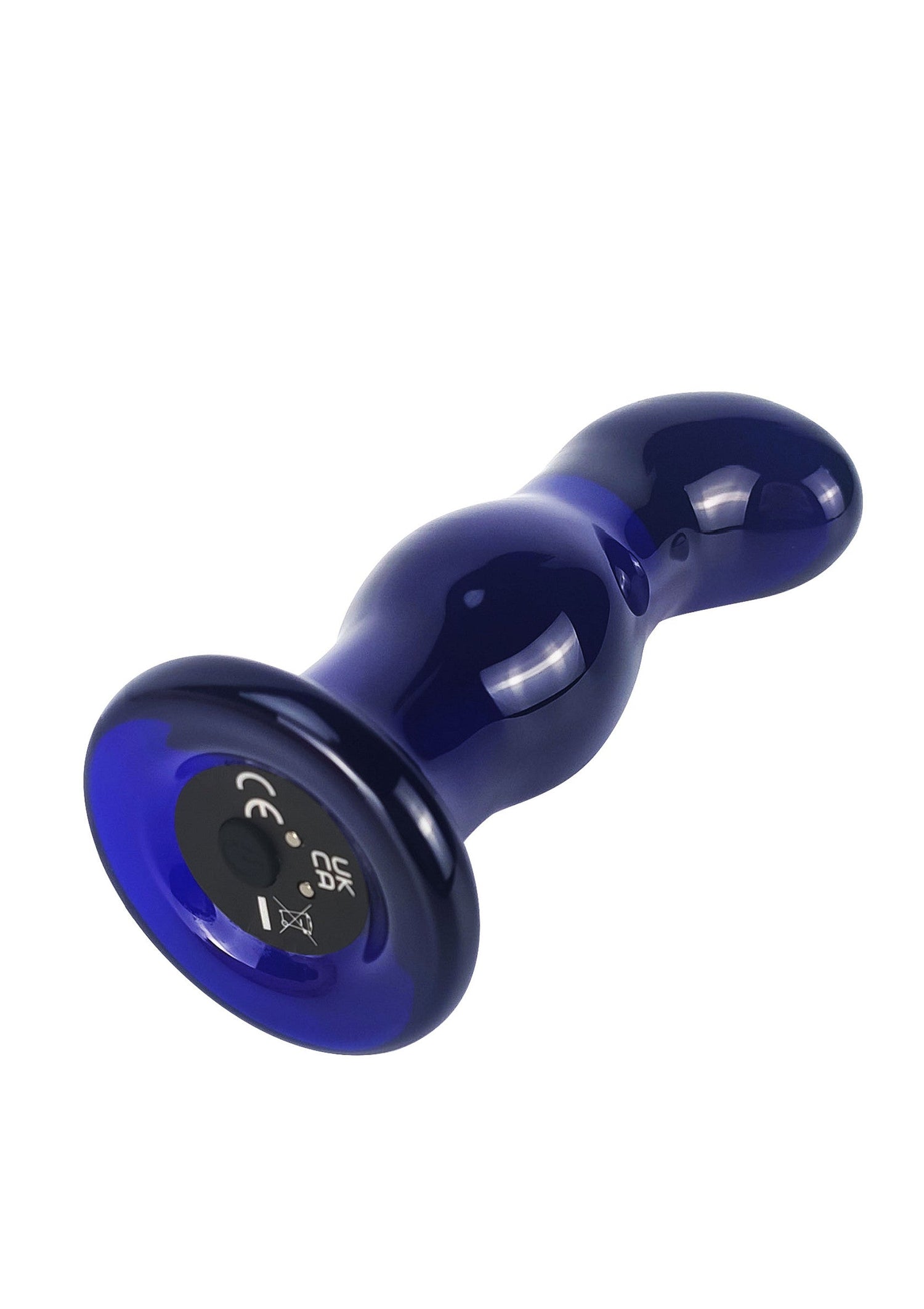 Gleaming Vibrating Glass Plug