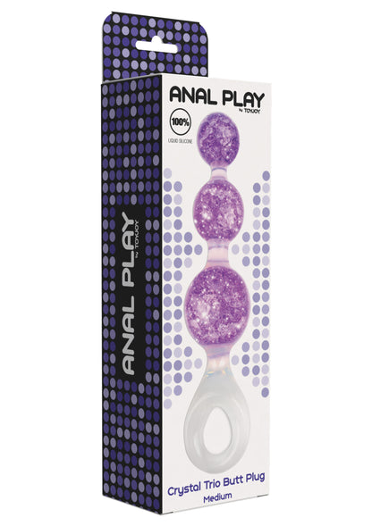 Crystal Trio Butt Plug Medium
